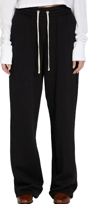 Jill Puddle Pants In Jet Black