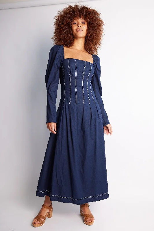 Amalla Dress - Navy