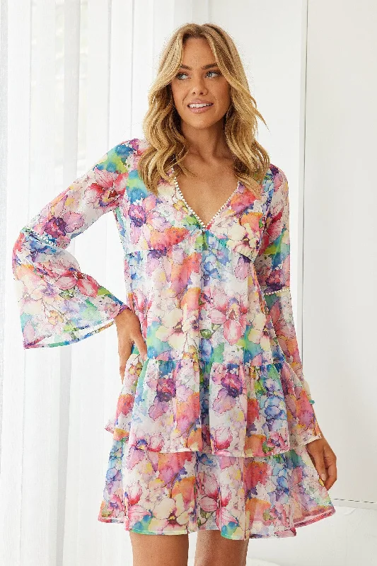 Elize Dress - Multi Print