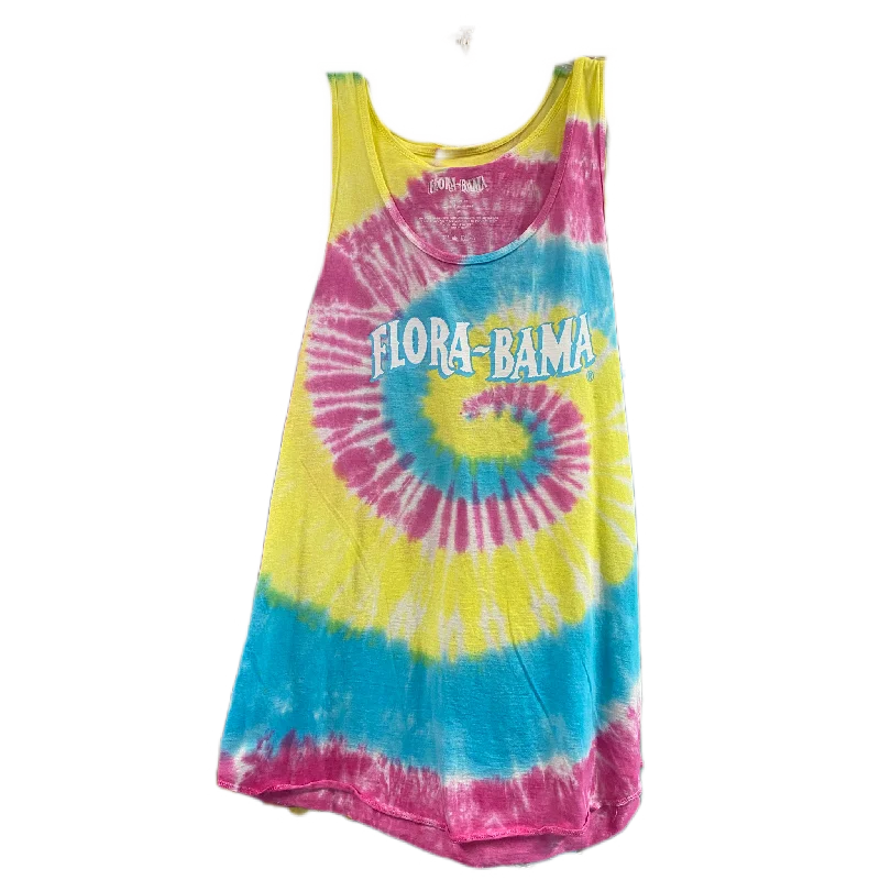 Flora-Bama Wavy Logo Tie Dye Tank Top