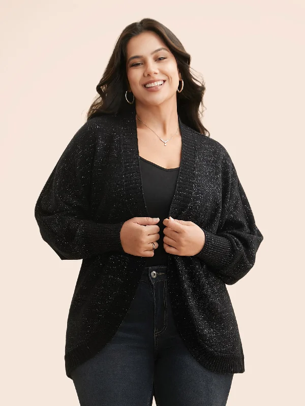 Kimono Collar Luxe Dolman Sleeve Cardigan