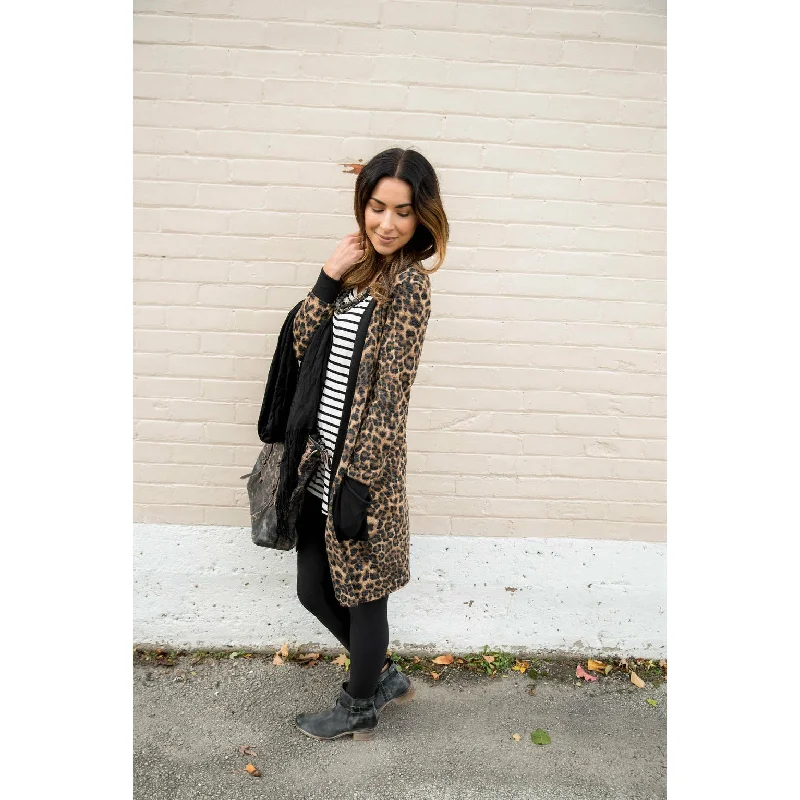 Leopard Tunic Cardigan