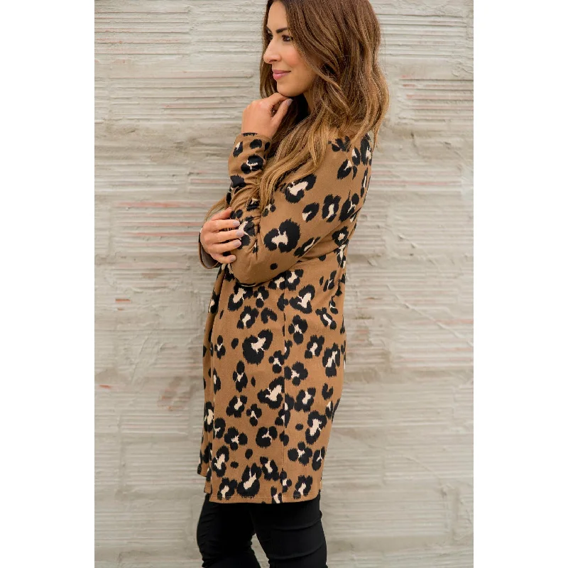 Lightweight Leopard Cardigan