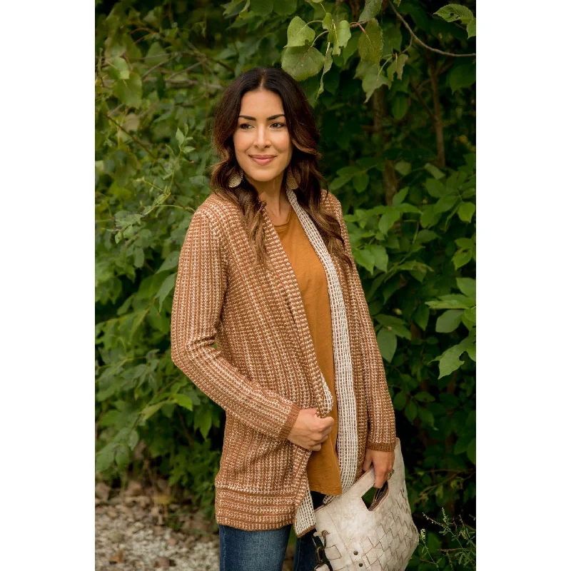 Mixed Knit Cardigan