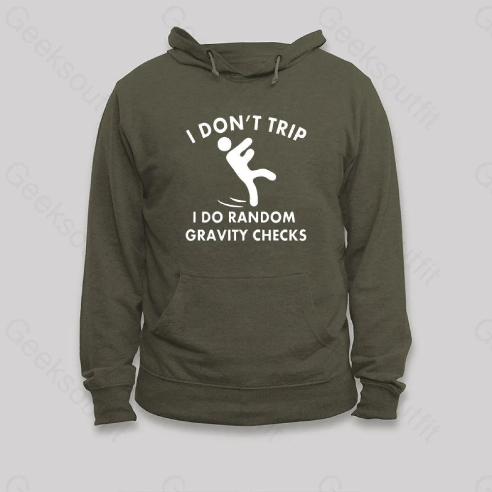 Random Gravity Checks Funny Hoodie